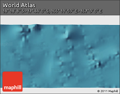 Satellite 3D Map of the Area around 18° 1' 4" S, 166° 40' 30" E