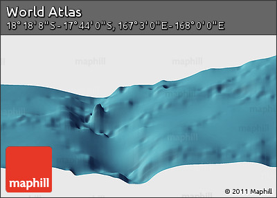 Satellite Panoramic Map of the Area around 18° 1' 4" S, 167° 31' 30" E