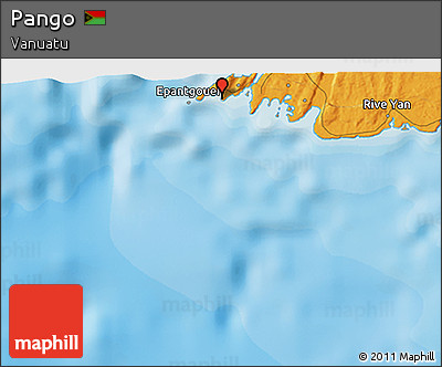 Political 3D Map of Pango