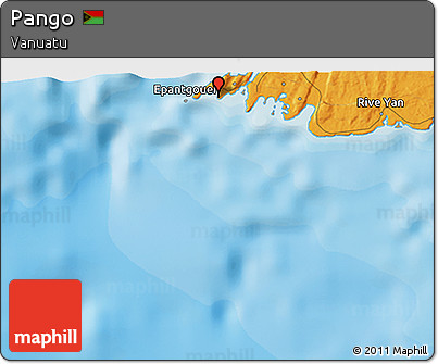 Political 3D Map of Pango
