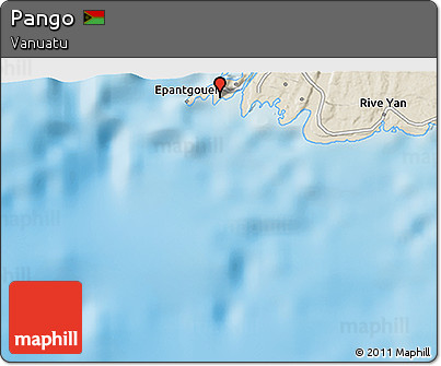 Shaded Relief 3D Map of Pango