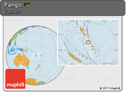 Political Location Map of Pango