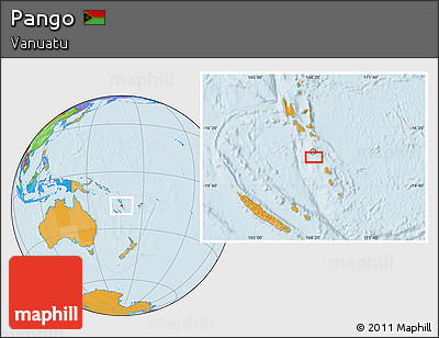 Political Location Map of Pango