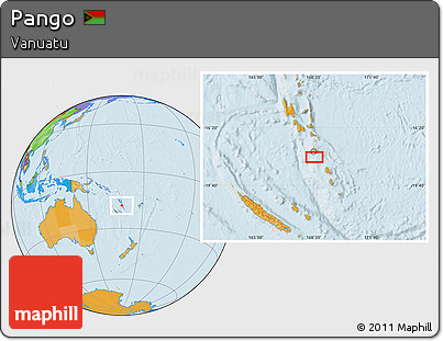Political Location Map of Pango