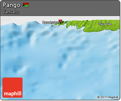Physical Panoramic Map of Pango