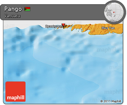 Political Panoramic Map of Pango