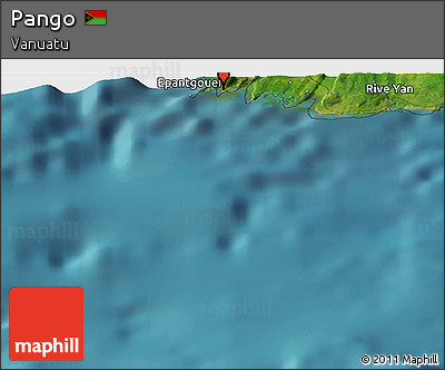 Satellite Panoramic Map of Pango