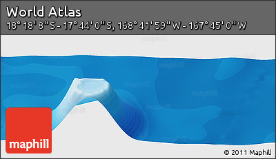 Political Panoramic Map of the Area around 18° 1' 4" S, 168° 13' 29" W
