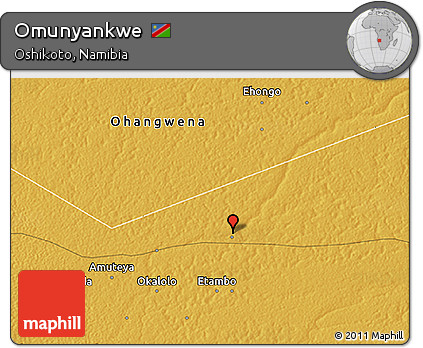 Physical 3D Map of Omunyankwe