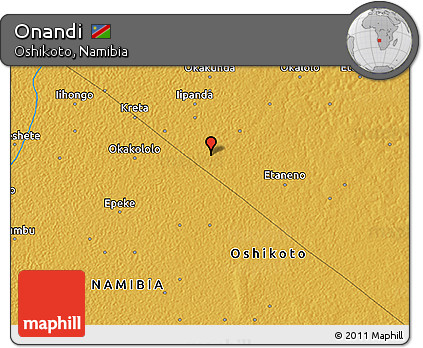 Physical 3D Map of Onandi