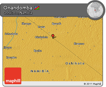 Physical 3D Map of Onandomba