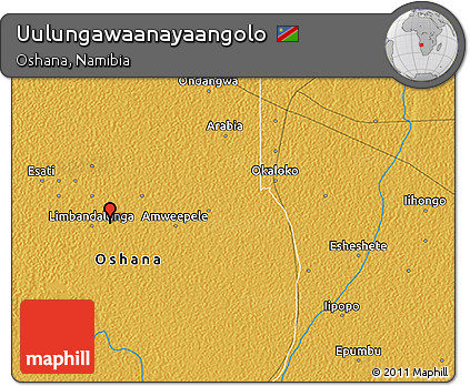 Physical 3D Map of Uulungawaanayaangolo