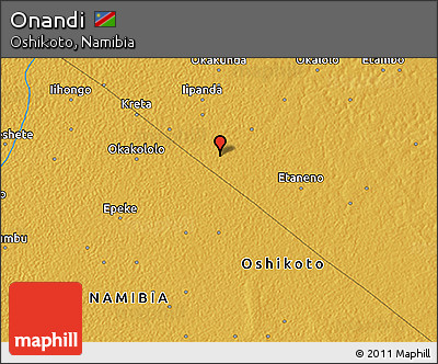 Physical 3D Map of Onandi