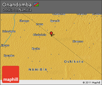 Physical 3D Map of Onandomba