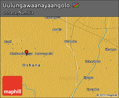 Physical 3D Map of Uulungawaanayaangolo