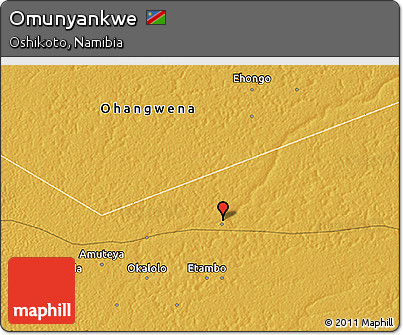 Physical 3D Map of Omunyankwe