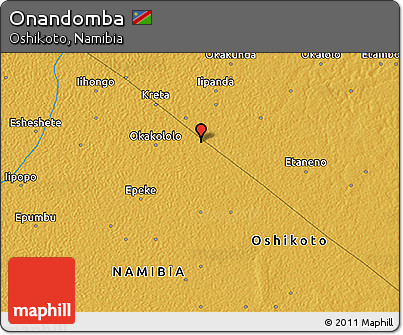 Physical 3D Map of Onandomba