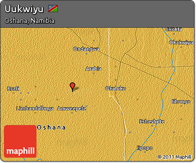 Physical 3D Map of Uukwiyu