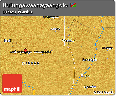 Physical 3D Map of Uulungawaanayaangolo