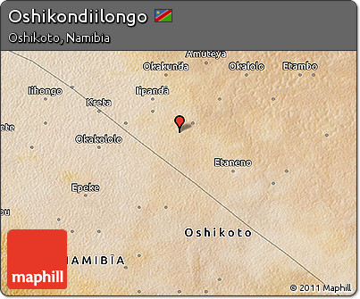 Satellite 3D Map of Oshikondiilongo
