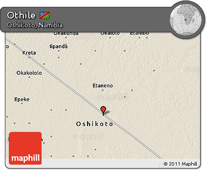 Shaded Relief 3D Map of Othile