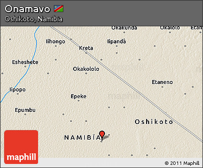 Shaded Relief 3D Map of Onamavo