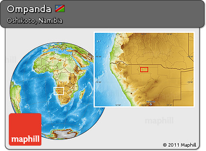 Physical Location Map of Ompanda