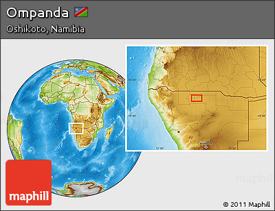 Physical Location Map of Ompanda