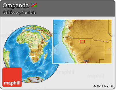 Physical Location Map of Ompanda