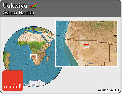 Satellite Location Map of Uukwiyu