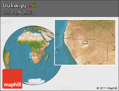 Satellite Location Map of Uukwiyu