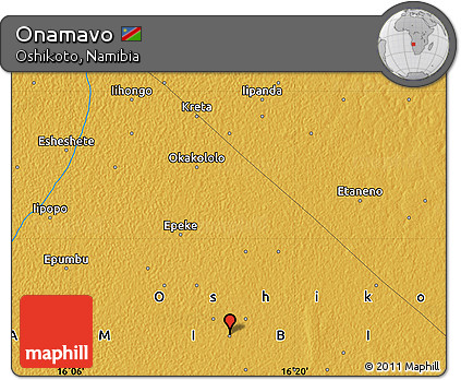 Physical Map of Onamavo