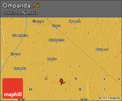 Physical Map of Ompanda