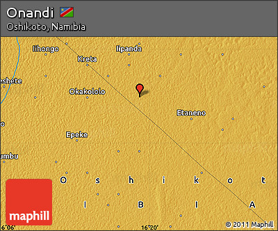 Physical Map of Onandi