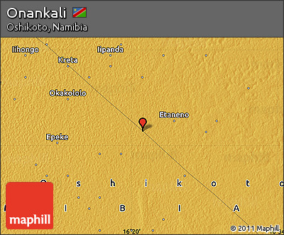 Physical Map of Onankali