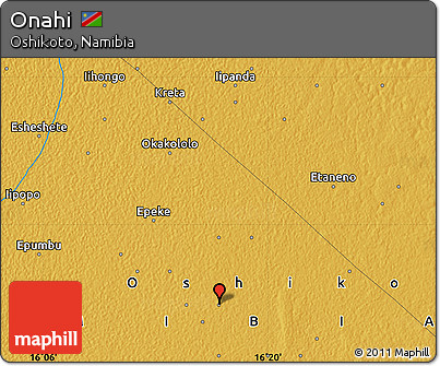 Physical Map of Onahi