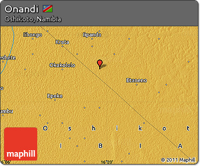Physical Map of Onandi