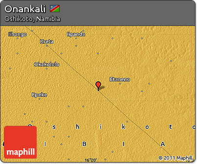 Physical Map of Onankali