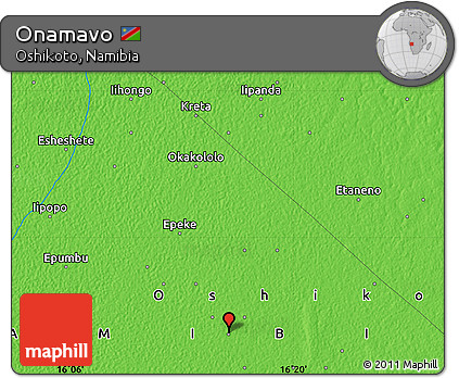 Political Map of Onamavo