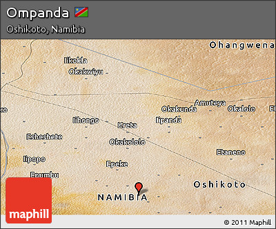 Satellite Panoramic Map of Ompanda