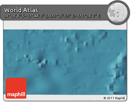 Satellite 3D Map of the Area around 18° 1' 4" S, 170° 55' 30" E