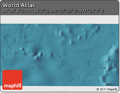 Satellite 3D Map of the Area around 18° 1' 4" S, 170° 55' 30" E