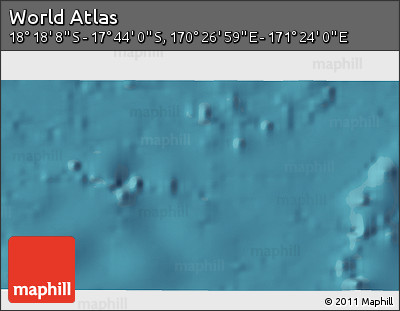 Satellite 3D Map of the Area around 18° 1' 4" S, 170° 55' 30" E