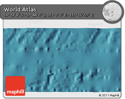 Satellite 3D Map of the Area around 18° 1' 4" S, 173° 28' 29" E
