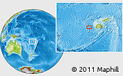 Physical Location Map of the area around 18° 1' 4" S, 176° 1' 30" E