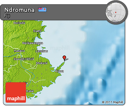 Physical 3D Map of Ndromuna