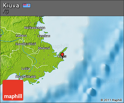 Physical 3D Map of Kiuva
