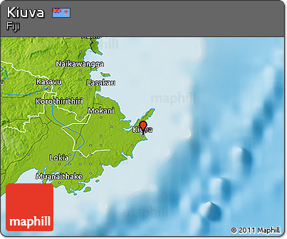 Physical 3D Map of Kiuva
