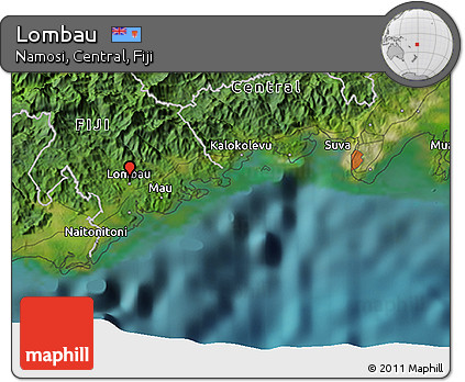 Satellite 3D Map of Lombau