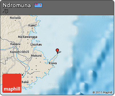 Shaded Relief 3D Map of Ndromuna